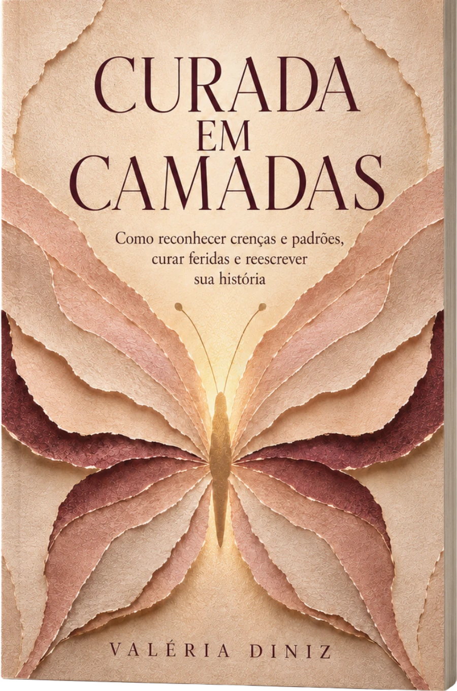 Capa do livro Curada em Camadas, de Valéria Diniz